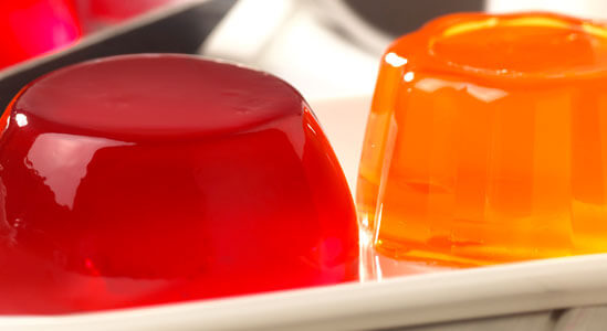Red and orange jelly 
